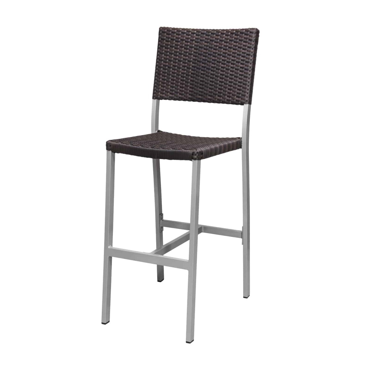 SF-2201-172-ESP Wicker Bar Side Armless Chair, Espresso