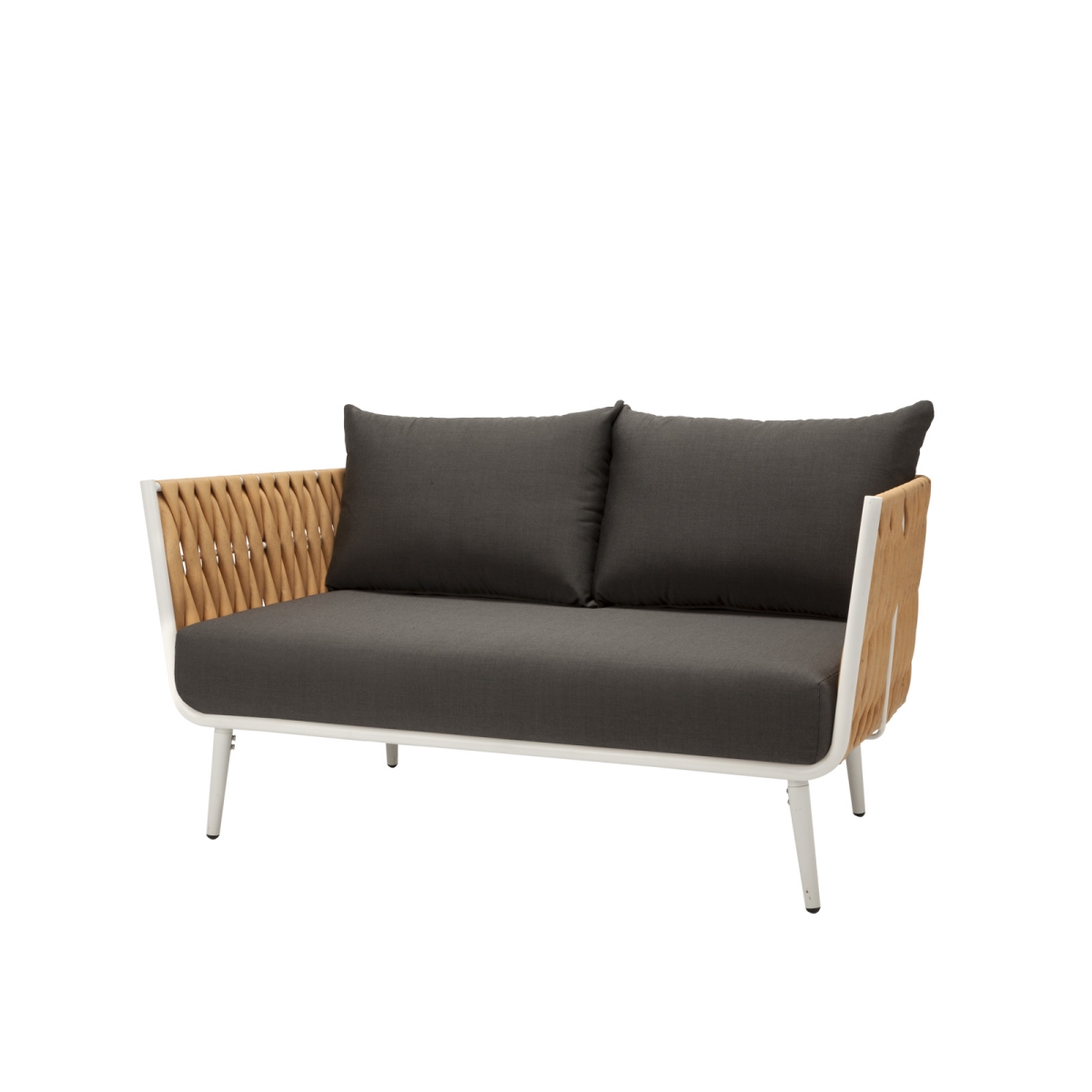 SF-2028-102-CML Aluminum Loveseat, Camel