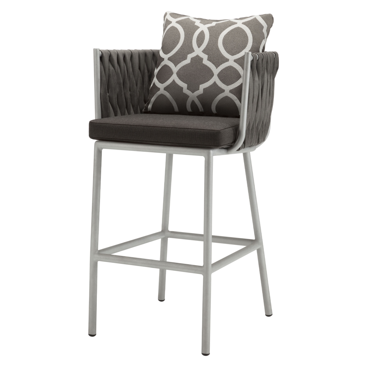 SF-2028-173-GRY Bar Arm Chair, Gray