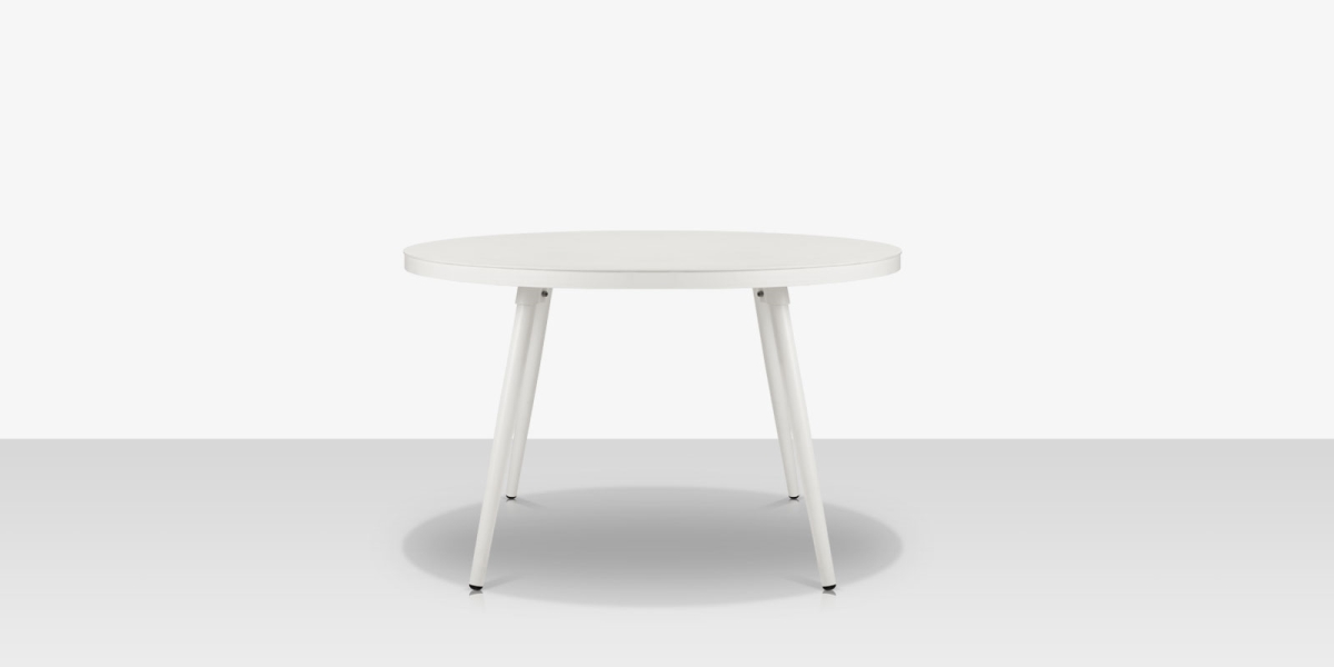Picture of Aria SF-2028-325 Aria Round Dining Table&#44; Tex White