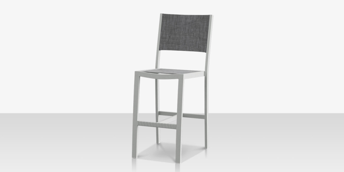 SF-3001-172-KES-SLT Bar Side Chair, Kessler Silver & Slate Sling