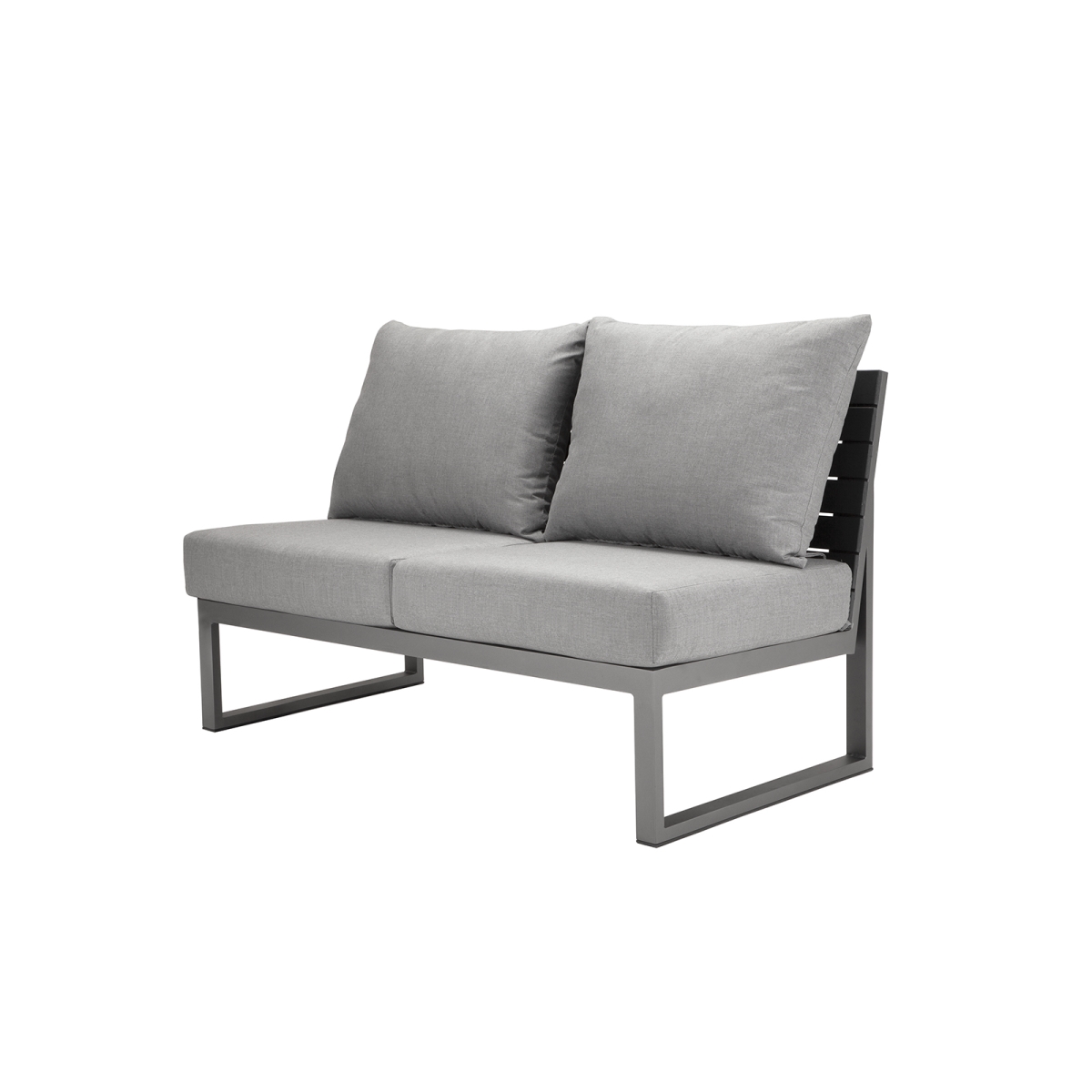 SF-3203-132 Armless Loveseat, Gray