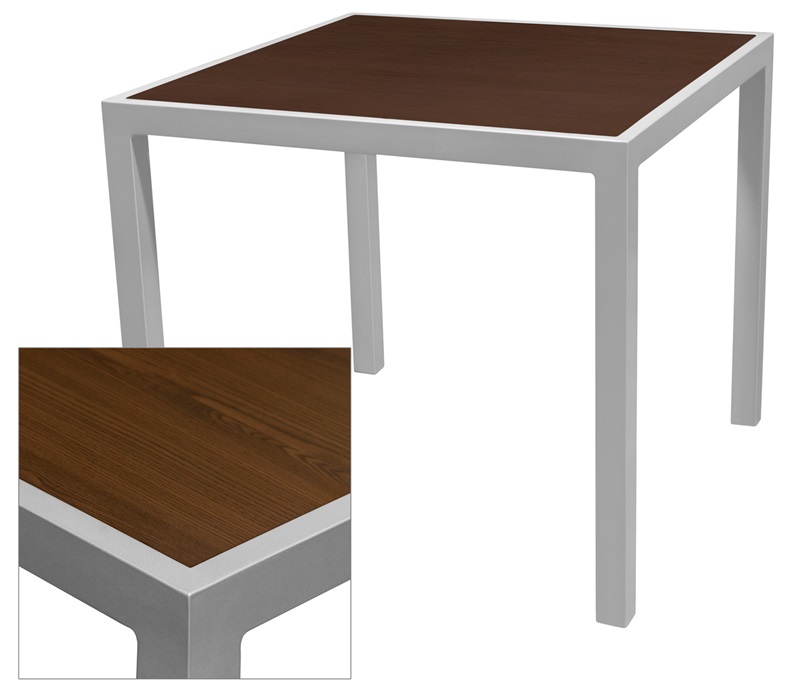 SC-1014-402-WEN 24 x 24 in. Corsa Table Top, Wenge