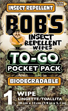 Picture of Bobs Insect 854230003146 Repellent Wipes from Mosquitoes&#44; Flies & Fleas&#44; 12 Count