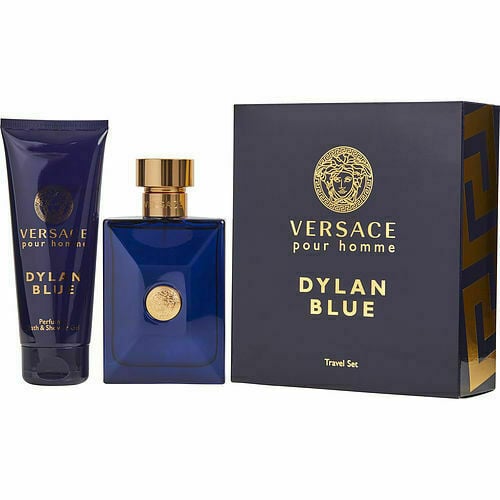 Picture of Versace 22057772 Dylan Blue Pour Homme Gift Set - 3.4 oz Spray & 3.4 oz Bath & Shower Gel
