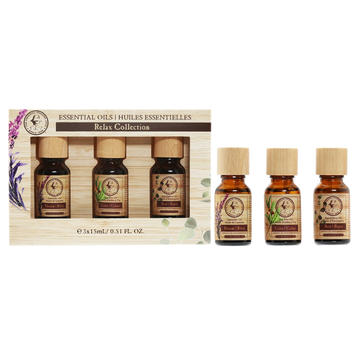 Picture of Panama Jack 96080718 Relax Essential Oil Set - 3 Piece