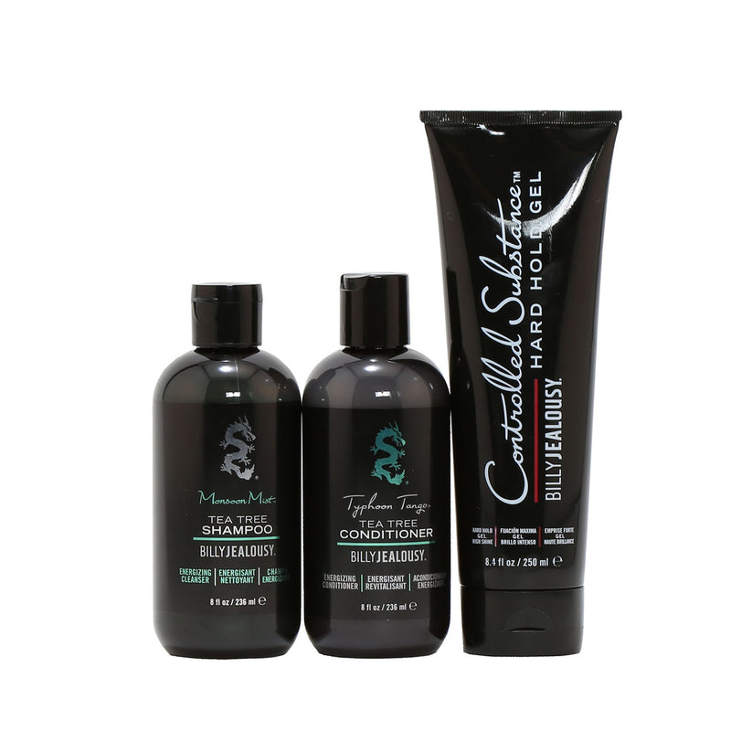 Picture of Billy Jealousy 22056690 Full Size Salon Trio Number 1 Shampoo&#44; Conditioner & Hair Gel