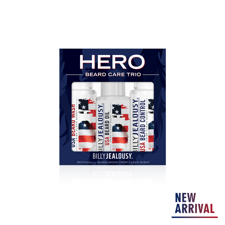 2017-BJ Hero Beard Trio Kit - Crisp Clean Scent