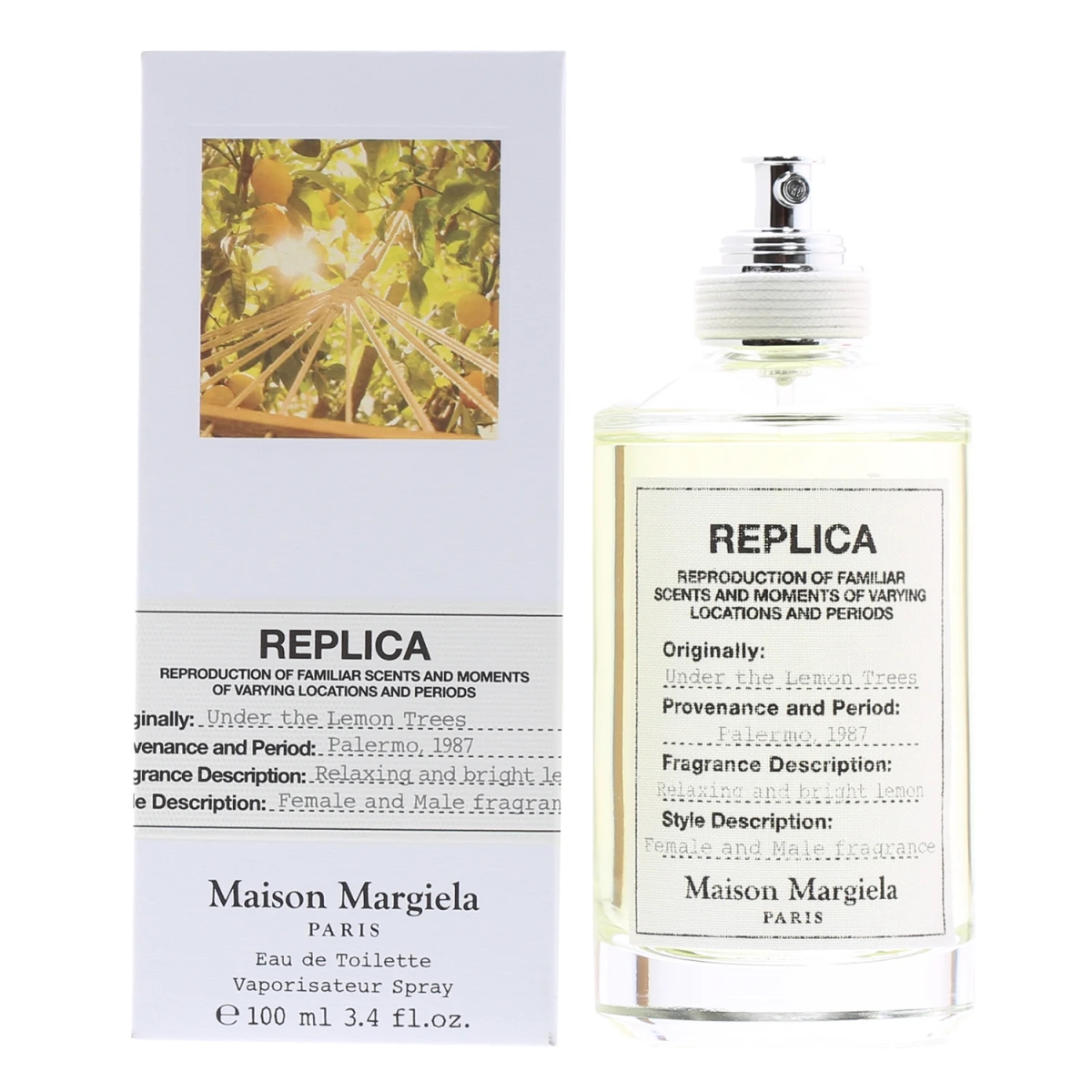 10097839 3.4 oz Replica Under The Lemon Trees Eau De Toilette Spray