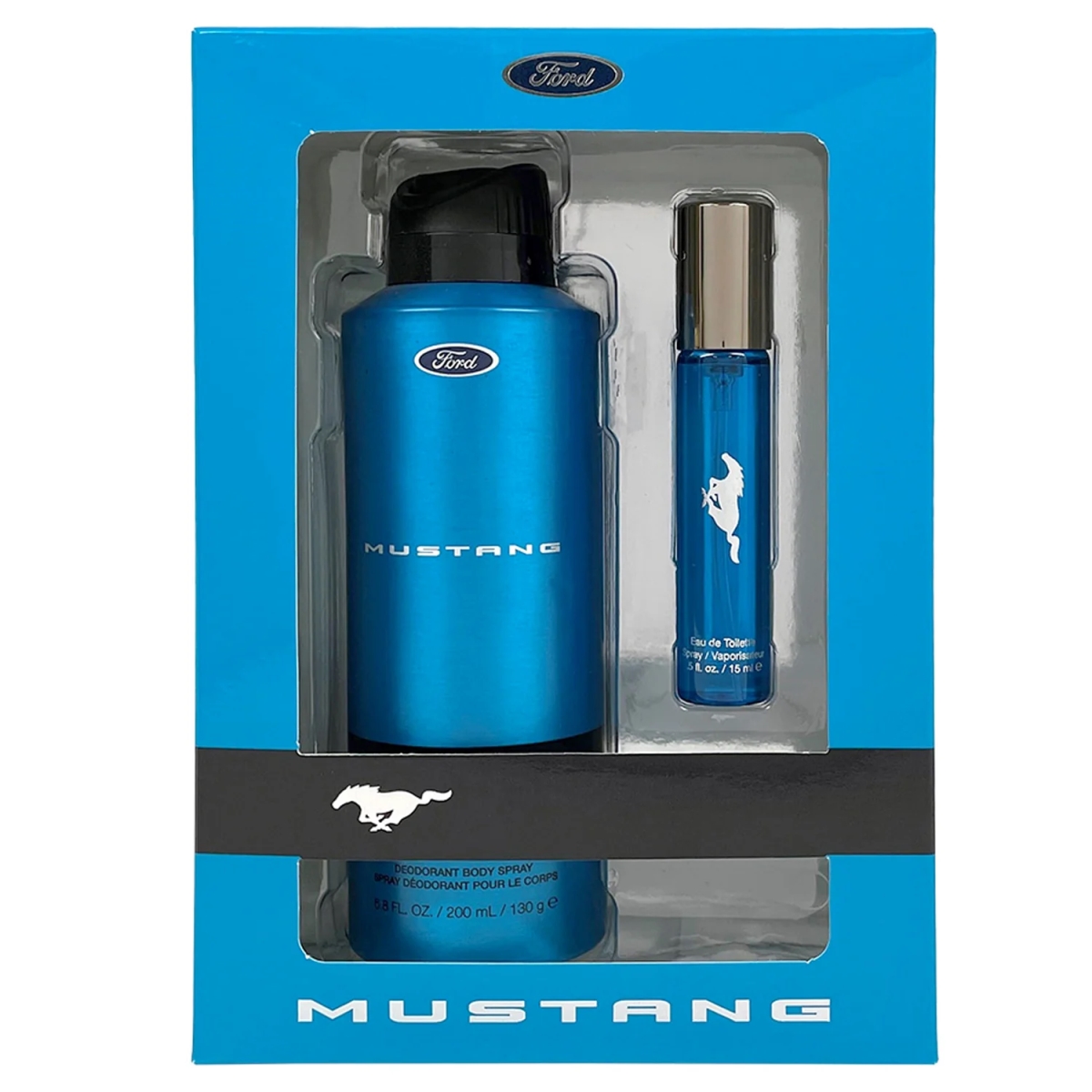 Picture of Mustang 22030079 Blue Mens Gift Set - 2 Piece