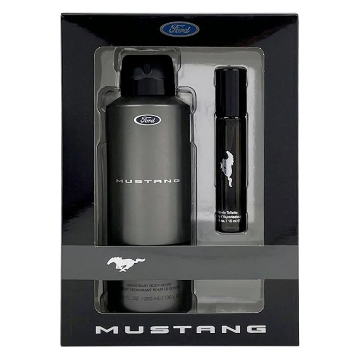 Picture of Mustang 22030086 Black Mens Gift Set - 2 Piece