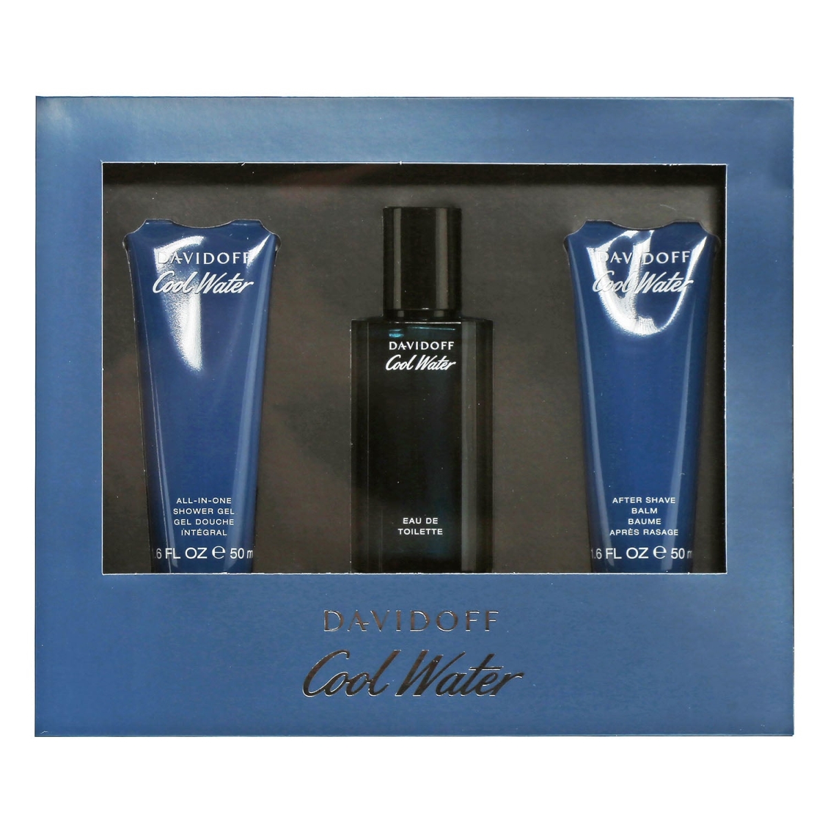 22966183 Cool Water Gift Set, 1.4 EDT 1.7 oz ASB - 1.7 oz SG