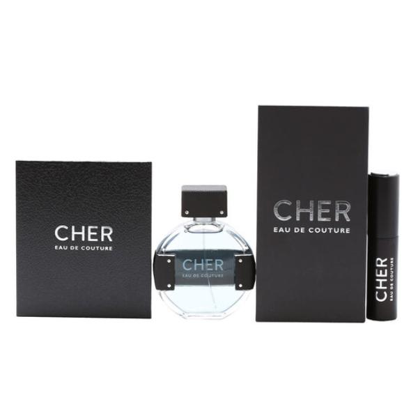 2000110 Cher Eau de Couture Gift Set for Women, 1.7 oz Eau de Parfum - 0.33 oz Atomizer - 2 Piece