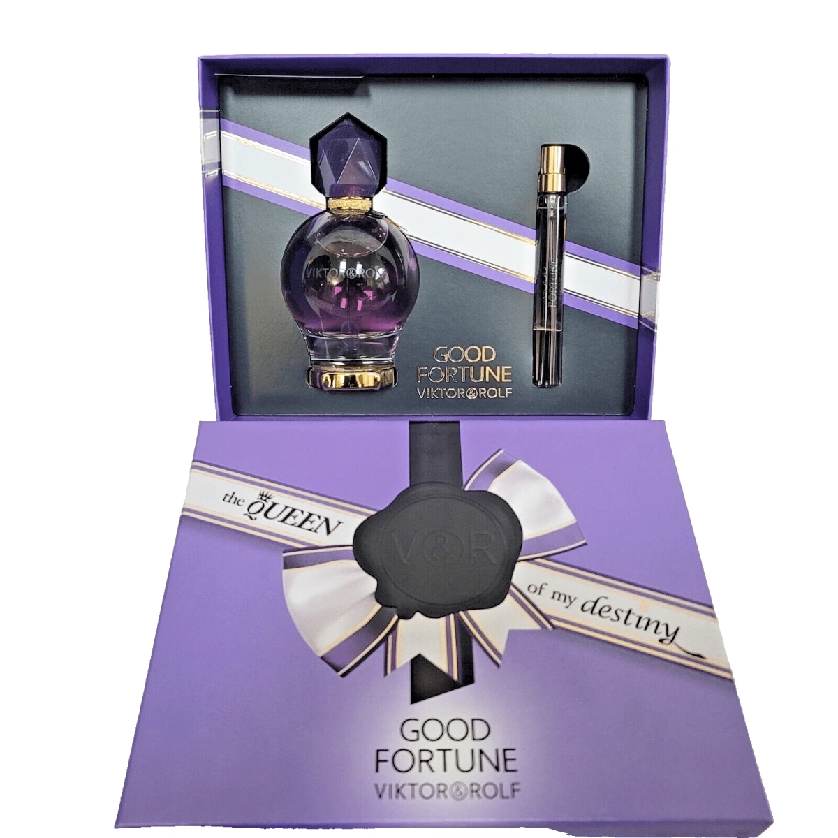Viktor & Rolf 12239652 Good Fortune Gift Set for Women, 3 oz Eau de Parfum - 10 ml Eau de Parfum Spray - 2 Piece