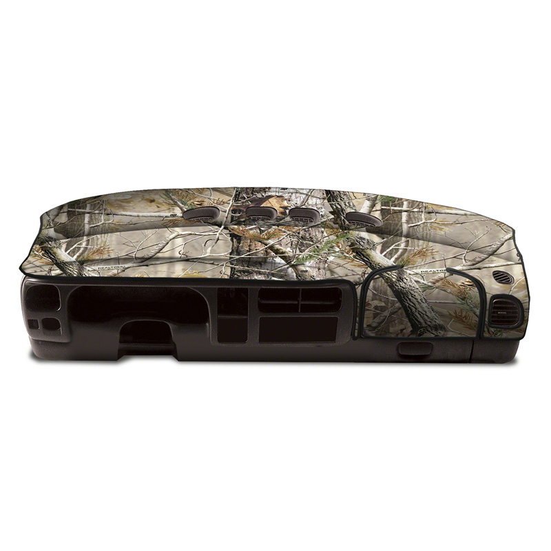 CDCVRT03FD7086-F-150 Custom Tailored Dashboard Covers for 1992-1997 Ford F-150, Velour Realtree AP