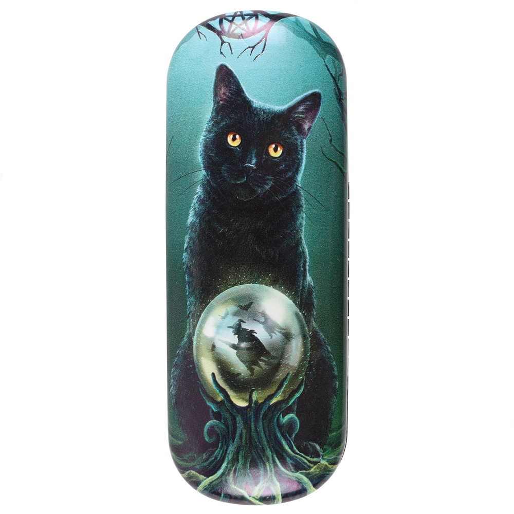 LP310G Rise of the Witches Black Cat Eye Glass Case by Lisa Parker