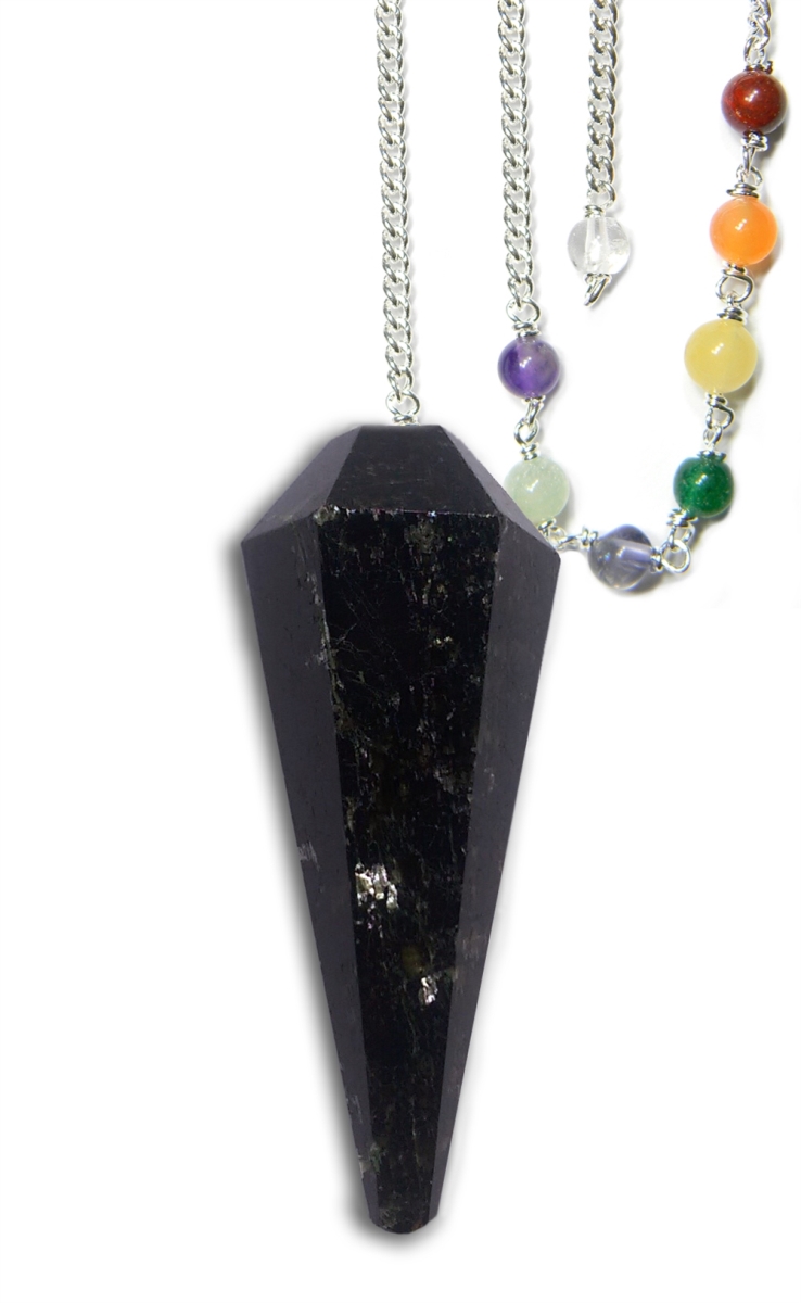 DPCBT Black Tourmaline Protection Chakra Pendulum
