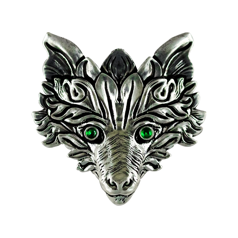WF10 Green Fox Pendant for Awareness