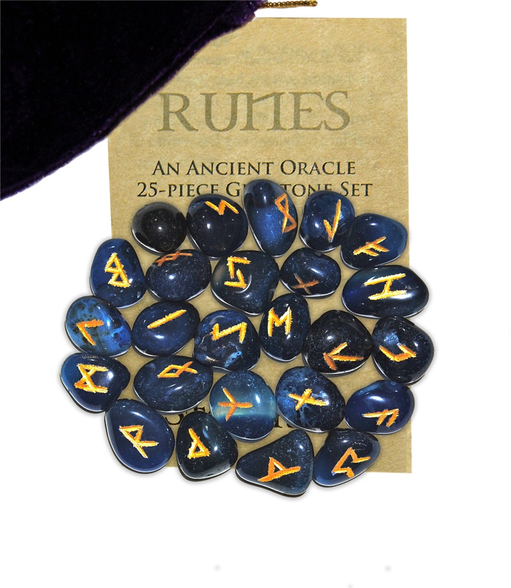RSBO Blue Onyx Gemstone Runes