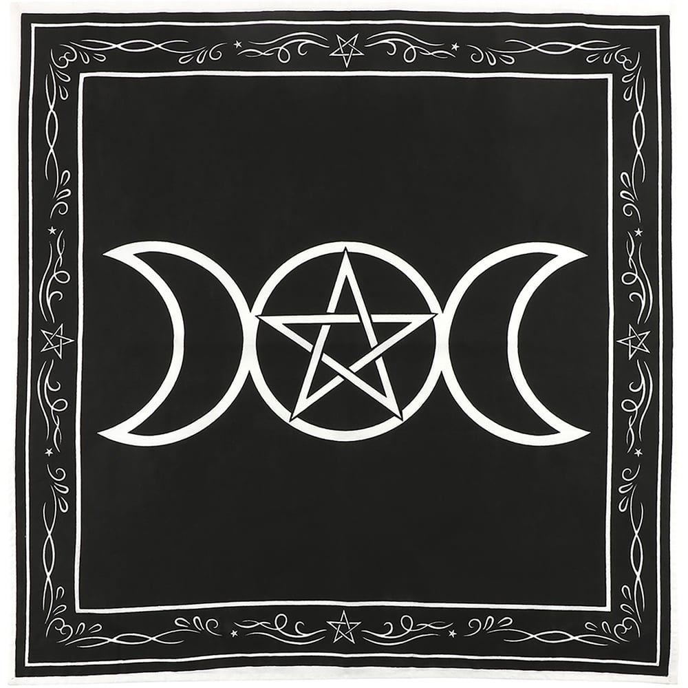 AC777 Triple Moon Goddess Altar Cloth