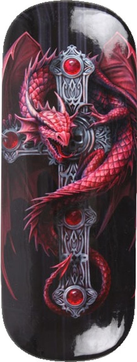 Gothic Guardian Dragon Eye Glass Case by Anne Stokes