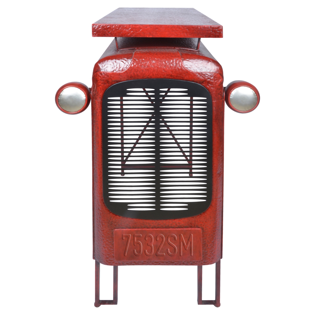 Metal Industrial Heritage Tractor Table, Red