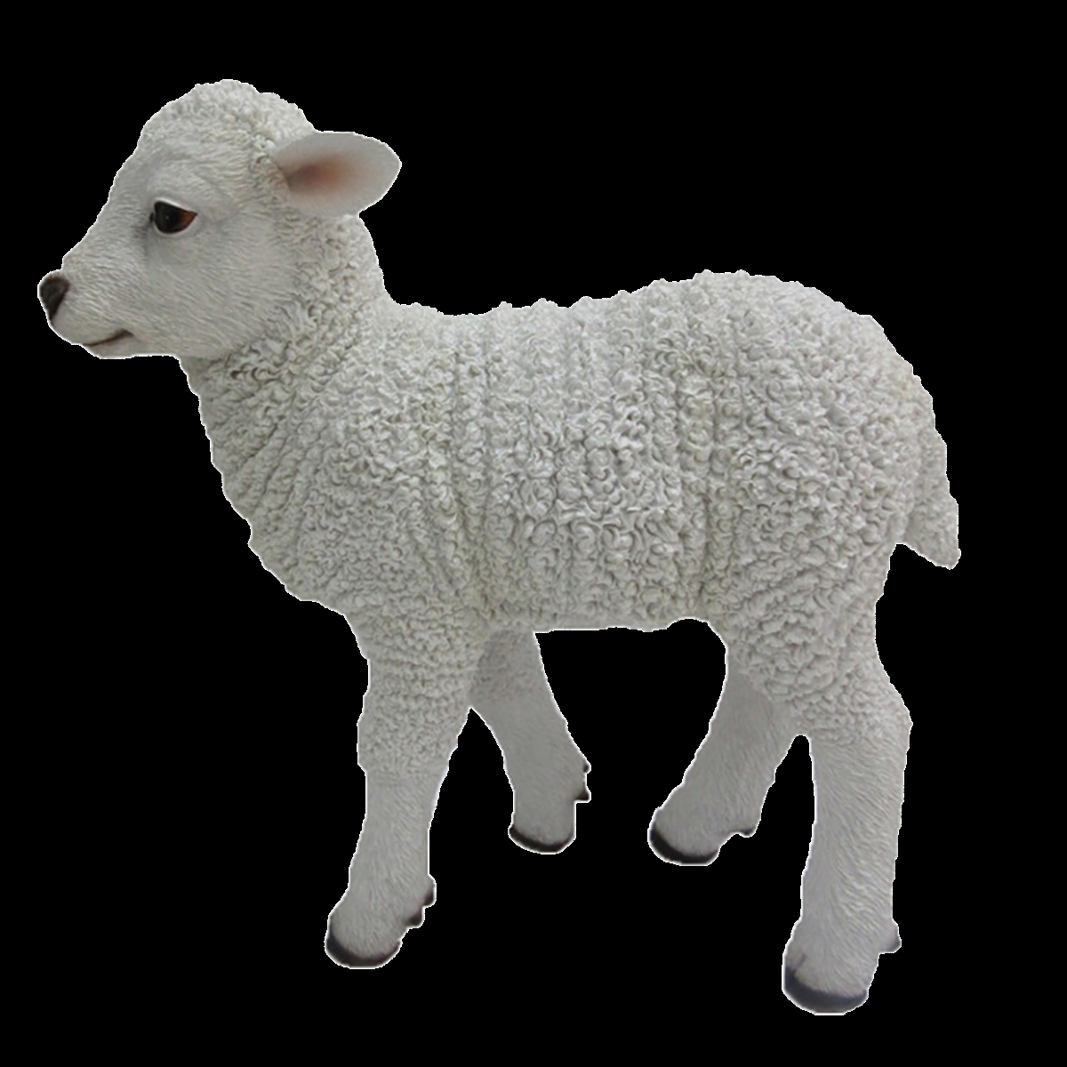 Picture of Esschert Design 37000185 11.2 x 27.6 x 29.3 cm Ployresin Lamb Figurines - Medium