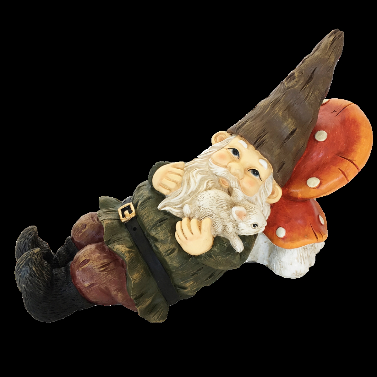 Picture of Esschert Design 37000411 29.4 x 14 x 19.8 cm Ployresin Sleeping Gnome Figurines