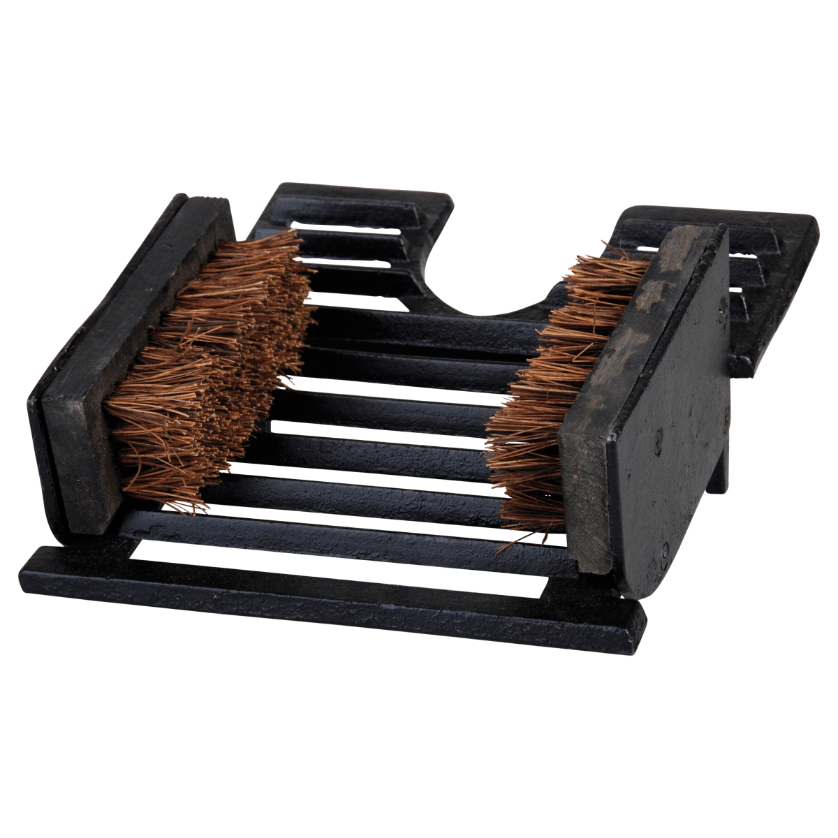 Boot Pull with Brush, Black - Cast Iron