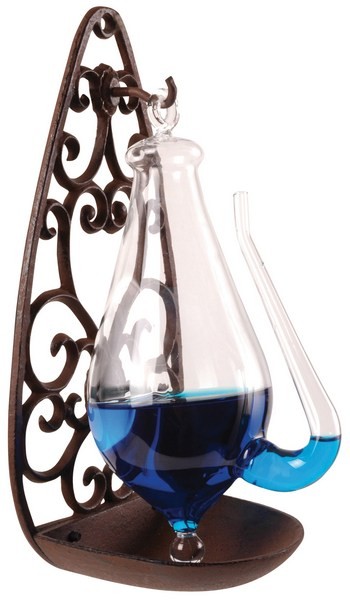 Picture of Esschert Design TH31 Weather Glass with Cast Iron Filigree Holder