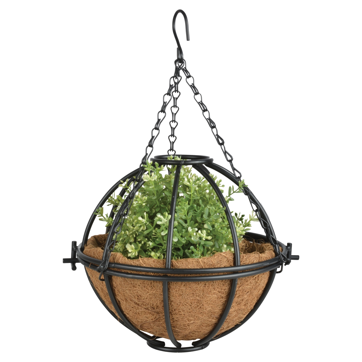 Picture of Esschert Design BPH71 10 in. Hanging Basket Sphere&#44; Black - Carbon Steel