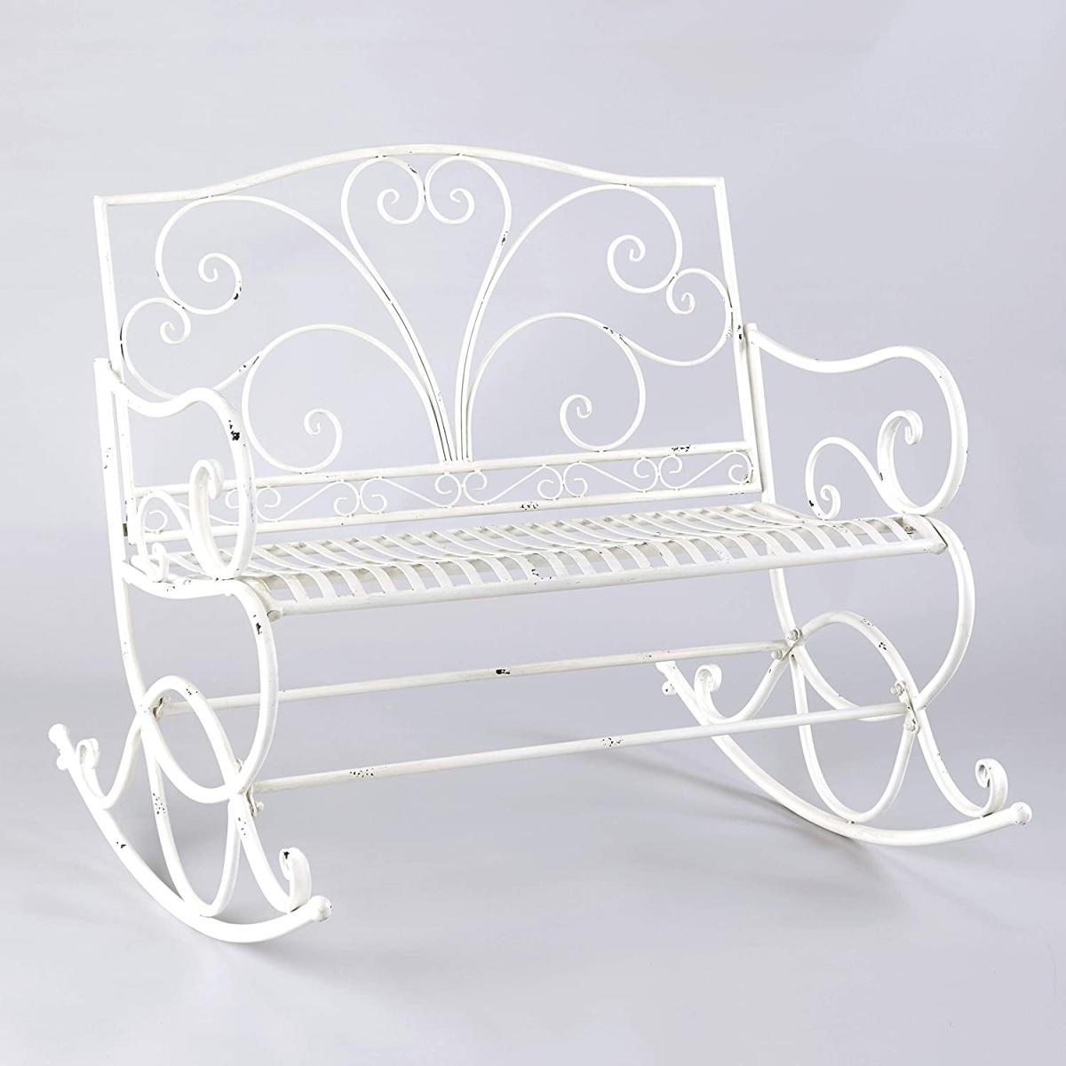 Metal Rocking Bench