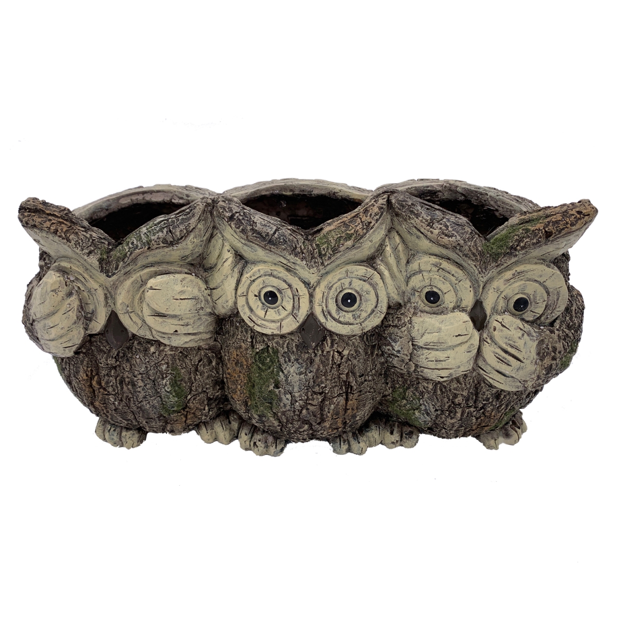 ZYCT260 Faux Wood Owl Planter, MGO