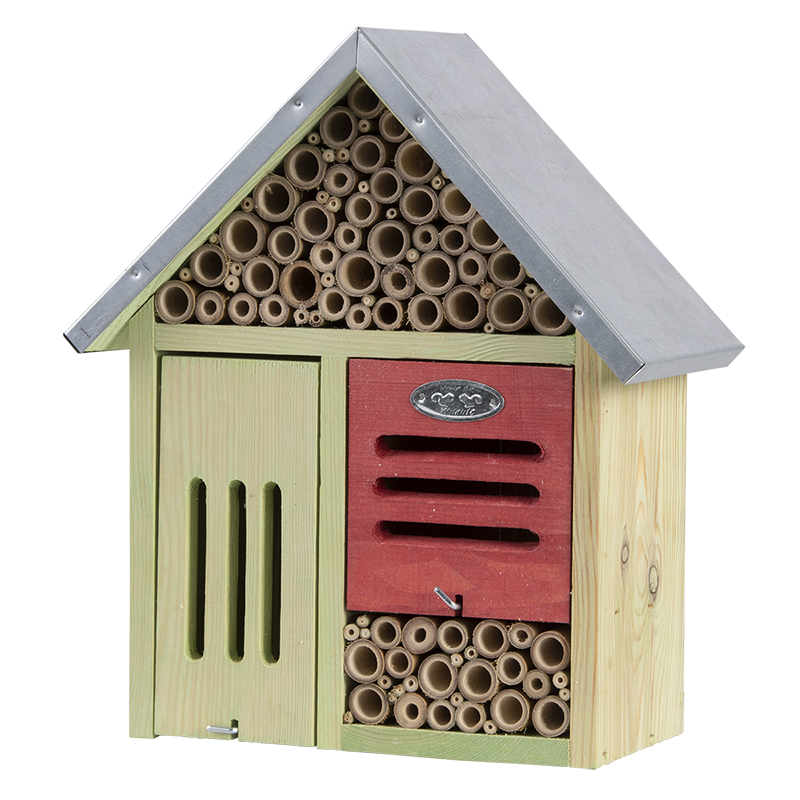 Picture of Esschert Design WA76 Insect Hotel with Cleaning Brush Wood - Large