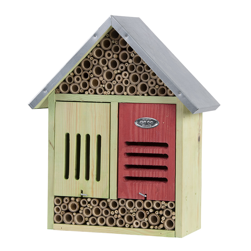 Picture of Esschert Design WA77 Insect Hotel with Cleaning Brush Wood - Extra Large
