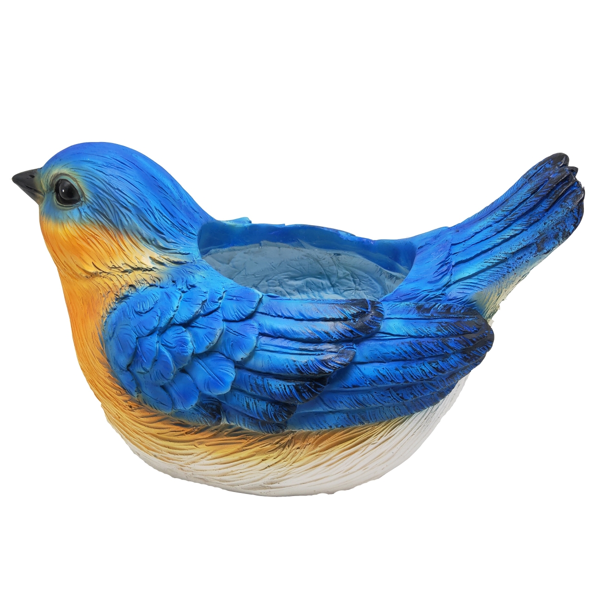 ZYCT265 9.4 in. Blue Bird Planter, MGO