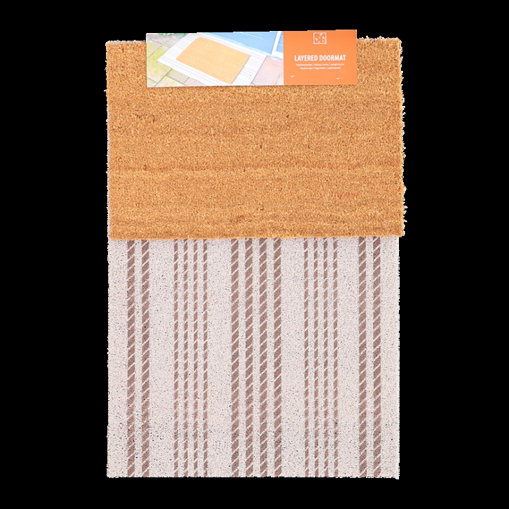 Picture of Esschert Design RB309 90 x 60 cm. Home Sweet Home - Frame Layered Doormat Set