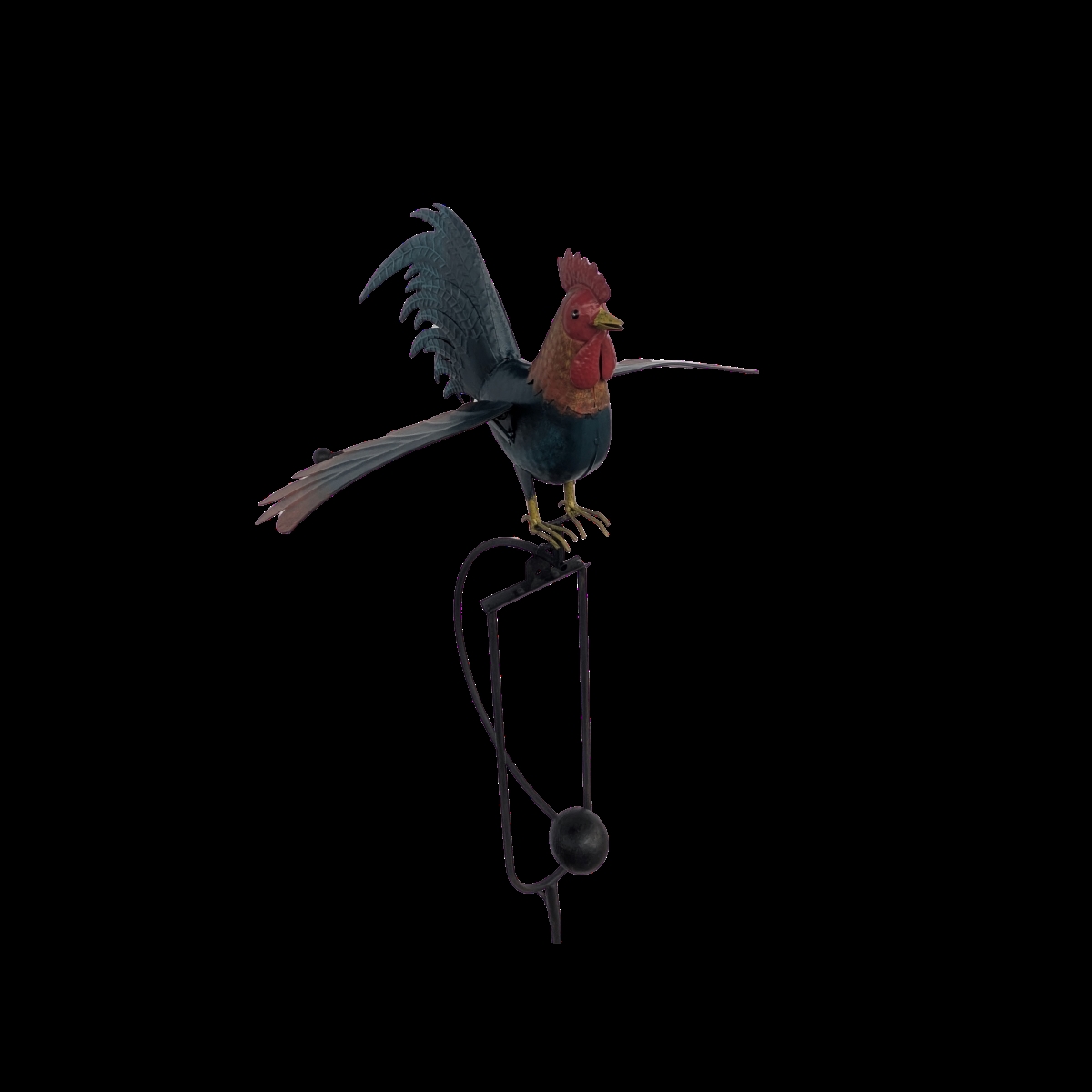 ZYCT829 Metal Rooster Rocker