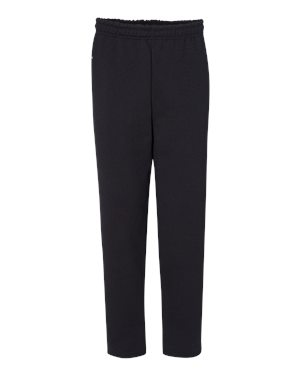 Dri Power Open Bottom Sweatpants - Black - Large - Moisture-Wicking