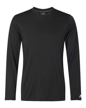 B62234508 Core Performance Long Sleeve T-Shirt, Black - 3XL