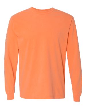 Garment-Dyed Heavyweight Long Sleeve T-Shirt, Melon - 3XL -  Savannah Riley, SA1620986