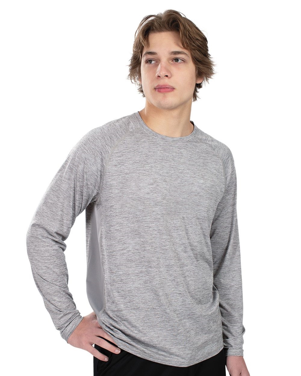 B16664654 Electrify CoolCore Long Sleeve T-Shirt, Navy Heather - Medium