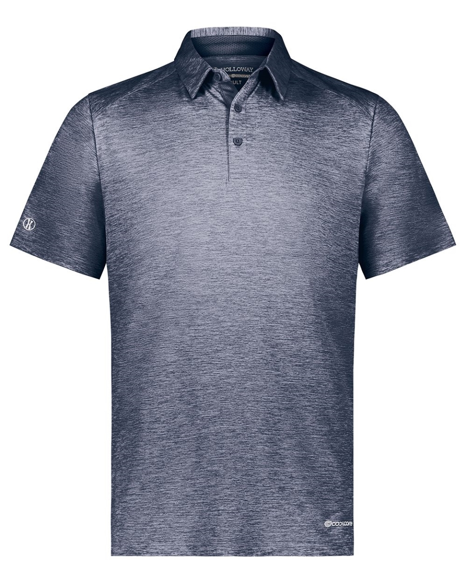 B31164504 Electrify CoolCore Polo T-Shirt, Black Heather - Medium