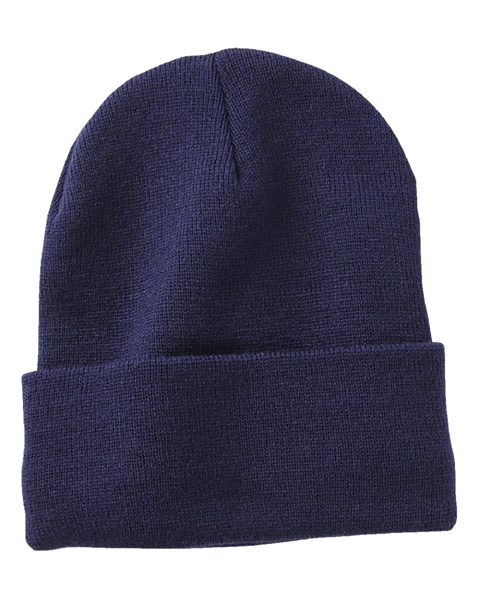 Picture of Sportsman B56795090 12 in. Fleece Lined Cuffed Beanie&#44; Heather Charcoal - One Size