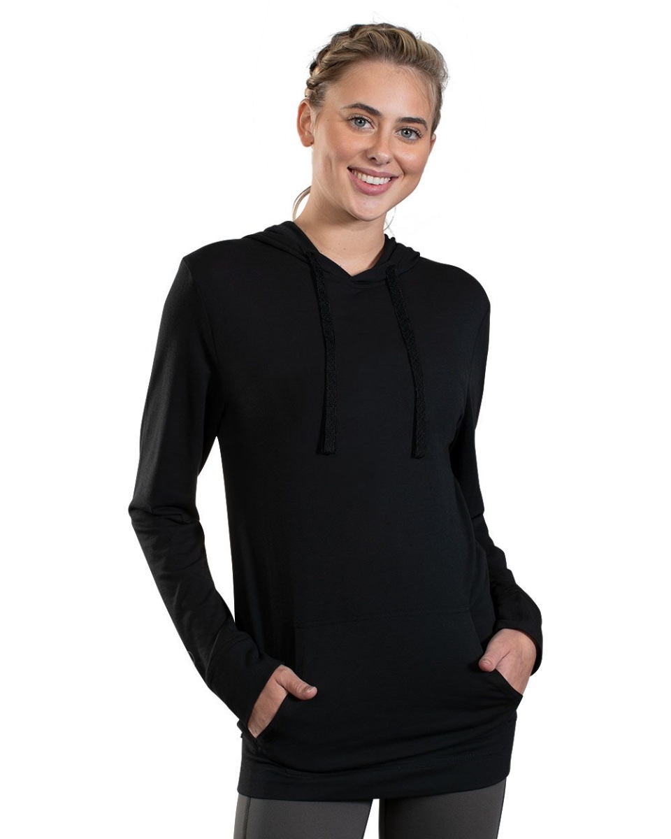 B10764944 Repreve Eco Hooded Sweatshirt, Carbon Heather - Medium