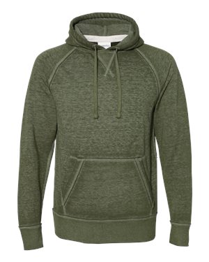 J. America B88128613 Vintage Zen Fleece Hooded Sweatshirt, Twisted Olive - Small