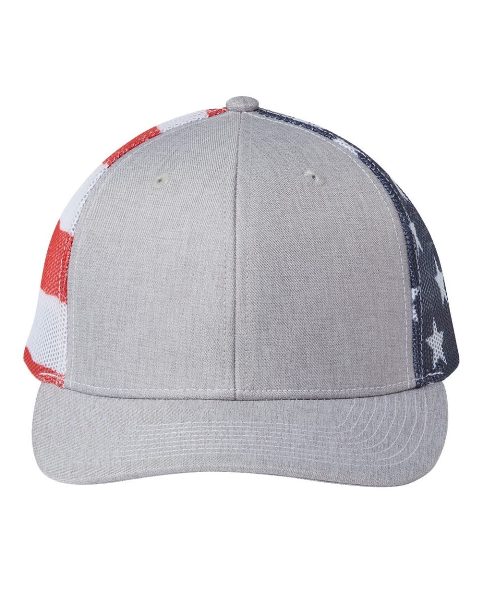 B93195980 Printed Mesh Trucker Cap, All Purpose & Texas Flag - Adjustable Size -  Kati