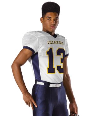 B44185754 Youth Football Jersey, Royal - Medium
