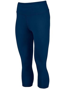 Picture of Augusta Sportswear B89634652 Womens Hyperform Compression Capri&#44; Navy - Extra Small