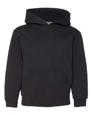 B61011504 Youth Dri Power Hooded Pullover Sweatshirt, Black - Medium